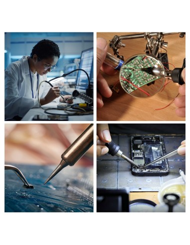 SOLDERING STATION WITH LCD & CERAMIC HEATER -...