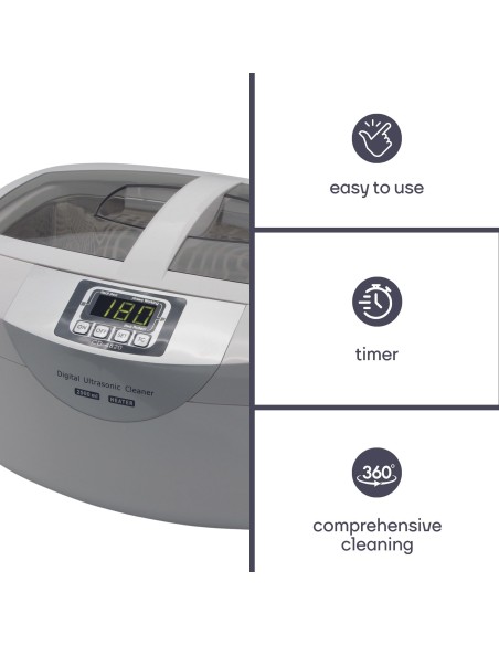 ULTRASONE REINIGER MET TIMER - 2.6 L