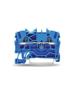 2-Leiter-Durchgangsklemme 2,5 mm², blau