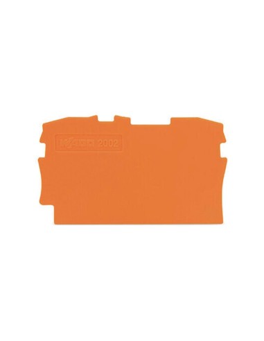 End and intermediate plate 0.8 mm thick, orange