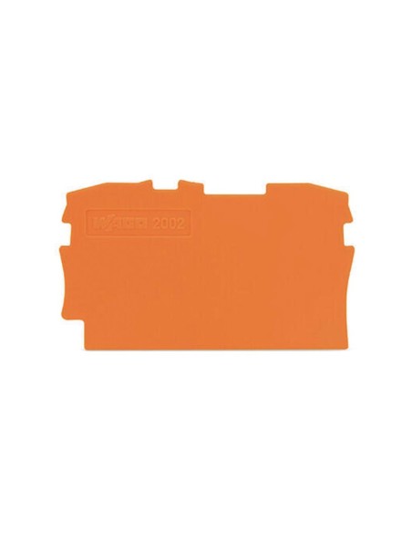 End- und Zwischenplatte 0,8 mm dick, orange