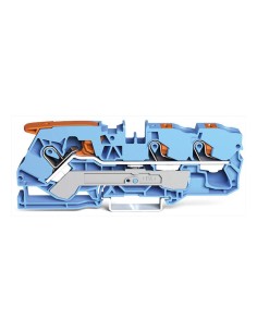 3-Leiter-Durchgangsklemme mit Hebel und Druckknopf 10...