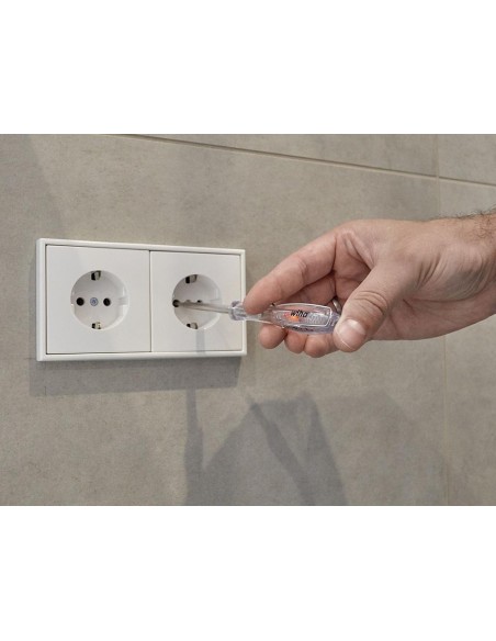 Wiha Détecteur de tension SoftFinish® unipolaire,110 - 250 volts (34745) 3,0 mm x 60 mm