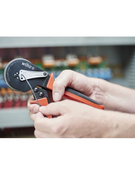Wiha Automatic crimp tool for wire-end sleeves hex crimping (41246) 210 mm