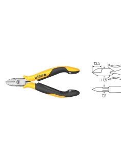 Wiha Seitenschneider Professional ESD breiter, halbrunder...