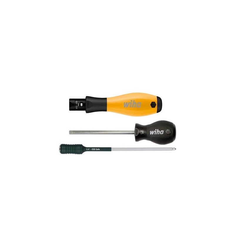 Wiha Torque screwdriver TorqueVario®-S ESD variably settable torque limit (26865) 0,1-0,6 Nm, 4 mm