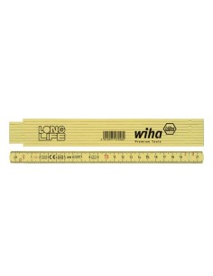 Wiha Mètre pliant Longlife® 2 m métrique, 10 branches...