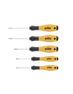 Wiha Jeu de tournevis SoftFinish® ESD TORX® 5 pcs (27253)