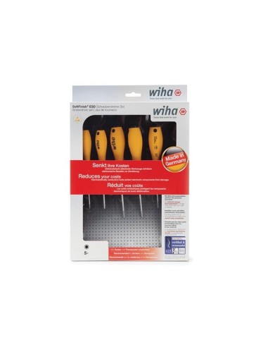 Wiha Jeu de tournevis SoftFinish® ESD TORX® 5...