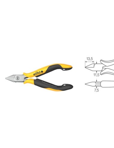 WH26821B - WIHA - ALICATES DE CORTE DIAGONAL ESD - Z40304