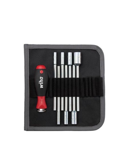 Wiha Jeu de tournevis avec lames interchangeables SYSTEM 6 Tournevis à douille six pans 8 pcs (27712)