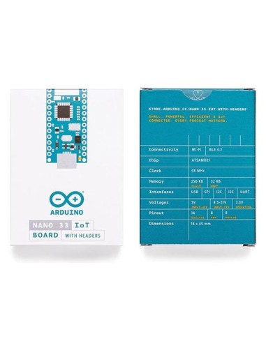 ARDUINO® NANO 33 IOT MET HEADERS