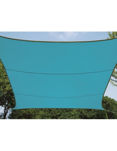 ZONNEZEIL - RECHTHOEK  - 2 x 3 m - KLEUR: HEMELSBLAUW