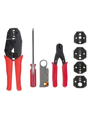 KIT COMPLET AVEC PINCE À SERTIR POUR COAX