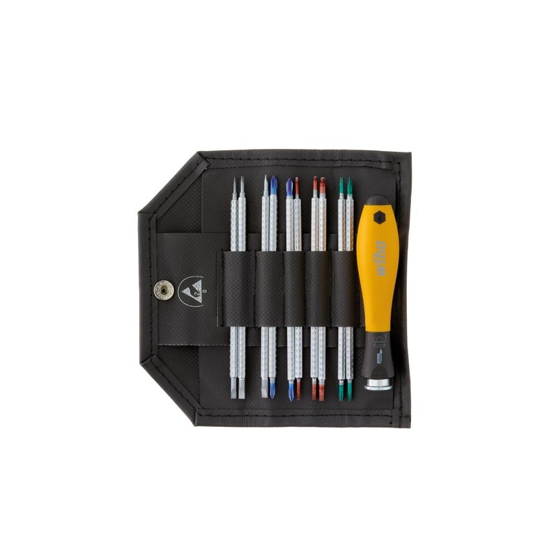 Wiha Screwdriver with interchangeable blade set SYSTEM 4 ESD assorted 11-pcs. (31499)