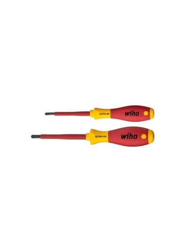 Wiha Screwdriver set SoftFinish® electric PlusMinus/Phillips in blister pack 2-pcs. (32281)