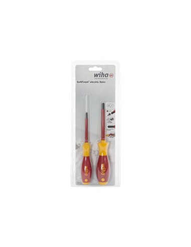 Wiha Schraubendreher Set SoftFinish® electric PlusMinus/Pozidriv 2-tlg. in Blister (32282)