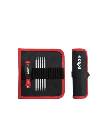 Wiha Screwdriver with interchangeable blade set SYSTEM 6 assorted 6-pcs. (32298)