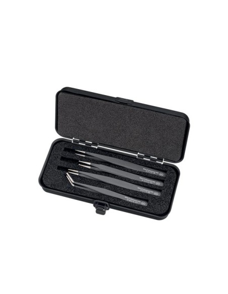 Wiha SMD tweezer set Professional ESD assorted 4-pcs. (32349)