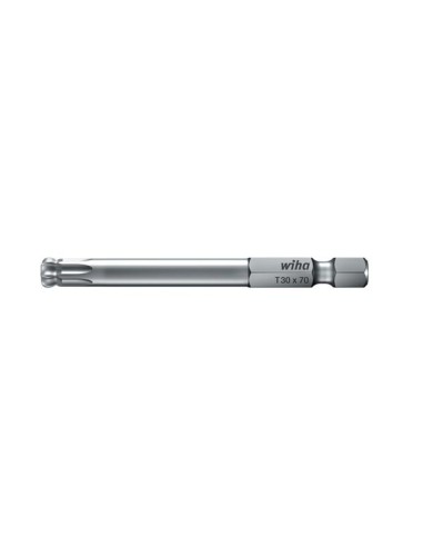 Wiha Bit Professional de 70 mm TORX® con cabeza esférica de 1/4" (32418) T15