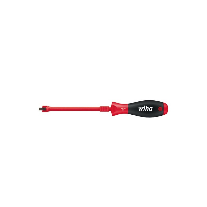 Wiha Screwdriver SoftFinish® Slotted with fixing function (32868) 3,0 mm x 100 mm
