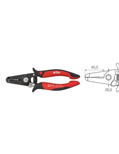 Wiha Abisolierzange Electronic Abisolierstationen 0,8-2,6 mm (33471) 165 mm