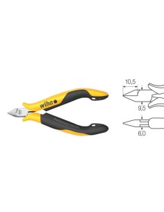 Wiha Diagonal cutters Professional ESD narrow, pointed...