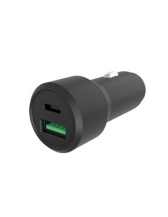 USB car charger - aluminum housing - 2 outputs - USB-A &... 2