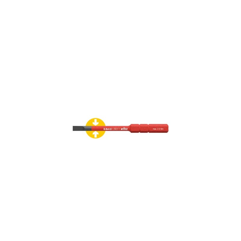 Wiha Bit slimBit electric sleufkop (34579) 3,0 mm x 75 mm