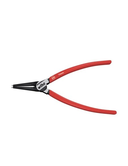 Wiha Pince pour circlips avec système de maintien MagicTips® pour circlips extérieurs (arbres), forme droite (34701) A 3, 240 mm