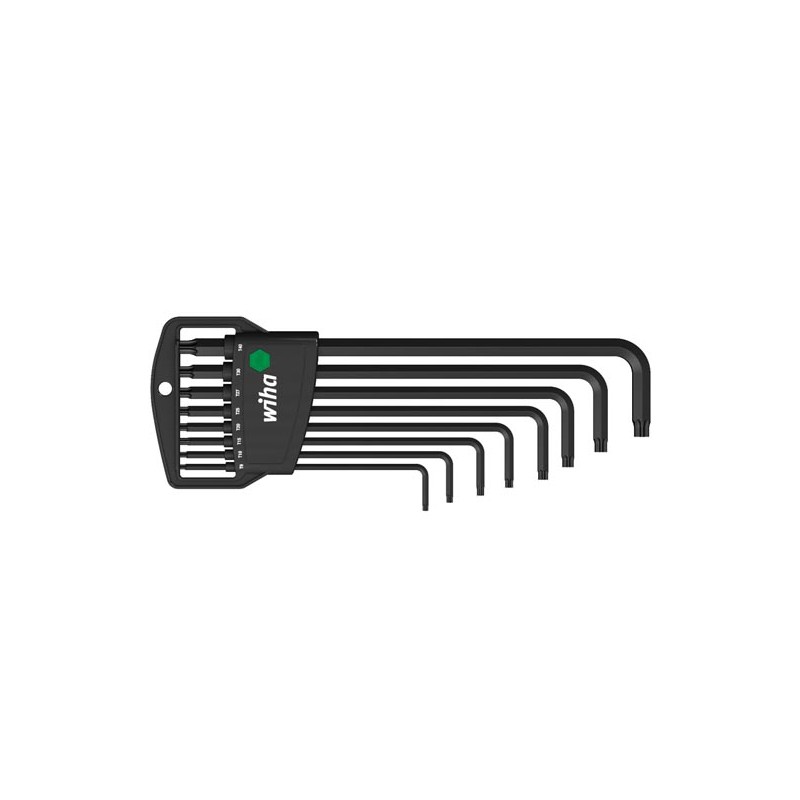 Wiha L-key set in Classic holder TORX®, 8-pcs., black oxidised (34736)