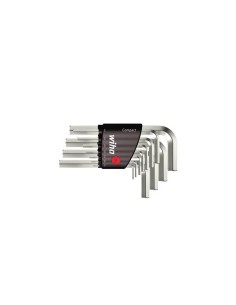 Wiha L-key set in Compact holder Hexagon short, brilliant...