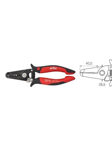 Wiha Abisolierzange Electronic Abisolierstationen 0,8-2,6 mm (36794) 180 mm