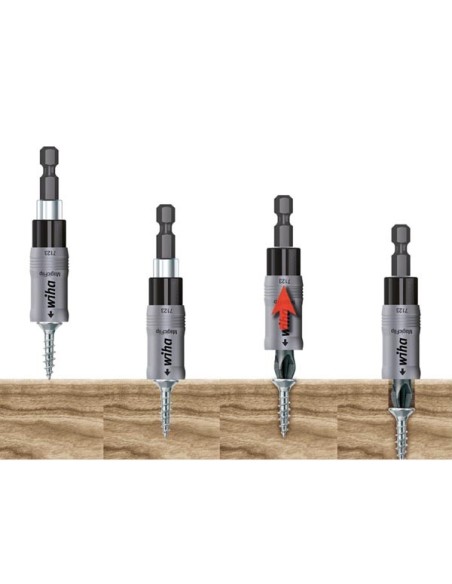 Wiha Bit holder MagicFlip Force magnetic with ring magnet, 1/4" (36800) 62 mm