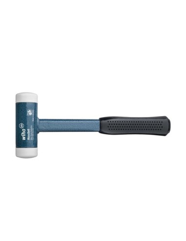 Wiha Soft-faced hammer dead-blow, very hard With steel tube handle, round hammer face (39019) 40 mm