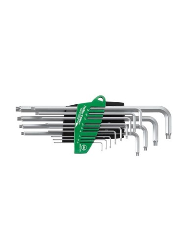 Wiha Juego de llaves Allen en soporte ProStar TORX®, de 13 unid., en plata titanio (39104)