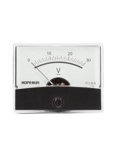 ANALOGUE VOLTAGE PANEL METER 30V DC / 60 x 47mm 2