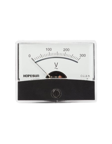 ANALOGES EINBAU-SPANNUNGSMESSGERÄT 300 V AC / 60 x 47 mm