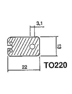 SILICONE HEAT CONDUCTIVE INSULATOR FOR TO220