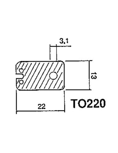 ISOLANT SILICONE CALORIFERE POUR TO220