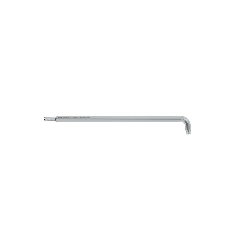 Wiha Stiftschlüssel TORX® Kugelkopf  mit kurzem Schenkel, titansilber  (40969) T8 x 101 mm, 10,4 mm