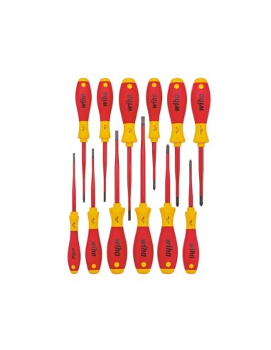 Wiha Screwdriver set SoftFinish® electric slimFix assorted 12-pcs. (41003)