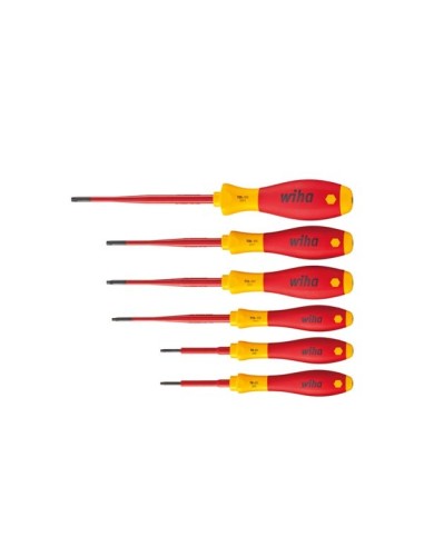 Wiha Screwdriver set SoftFinish® electric slimFix TORX® Tamper Resistant (with hole) 6-pcs. (41245)