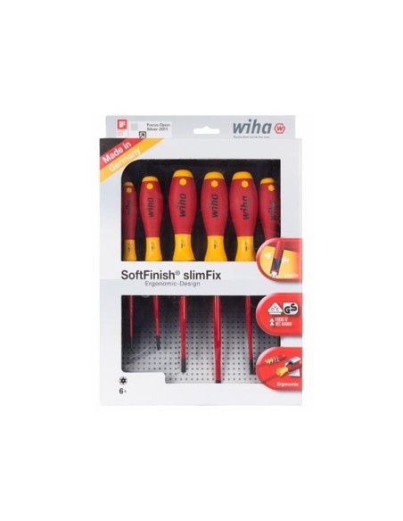 Wiha Schroevendraaierset SoftFinish electric slimFix TORX® Tamper Resistant (met boring) 6-delig (41245)