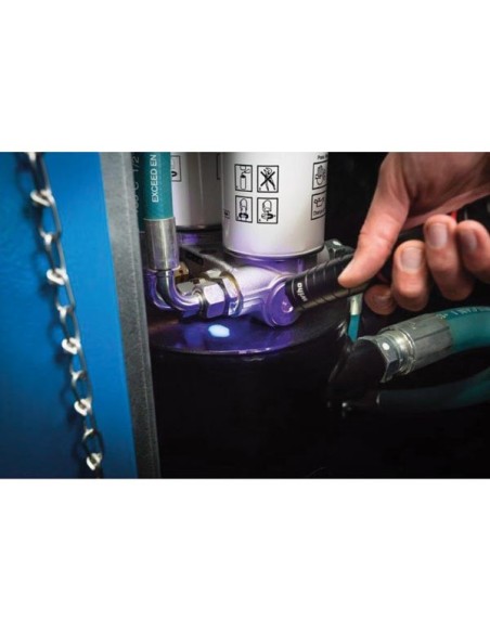 Wiha Lampe de poche avec lumière LED, laser et UV sous blister avec 3 piles AAA (41286)