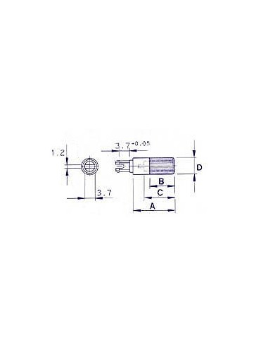 SPINDEL 19mm / 6mm (ZWART)