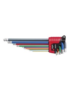 Wiha L-key set in ErgoStar holder hexagonal ball end,...