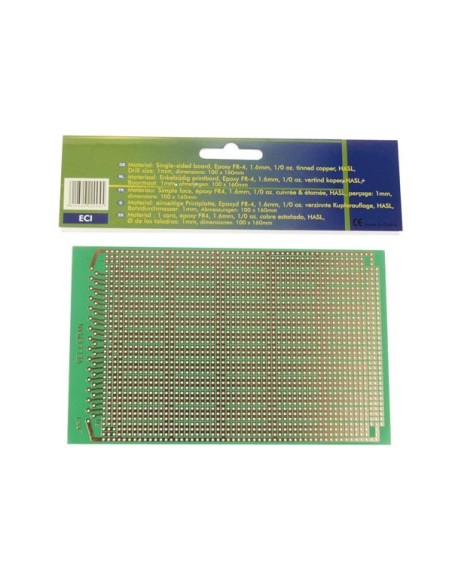 EUROCARD POUR CI- 100x160mm - FR4 (25pcs/boîte)