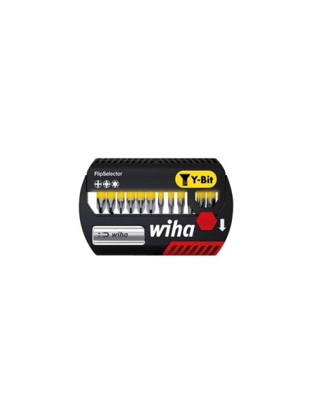 Wiha Bit Set FlipSelector Y-Bit 25 mm Phillips, Pozidriv, TORX® 13-tlg. 1/4" (41827)