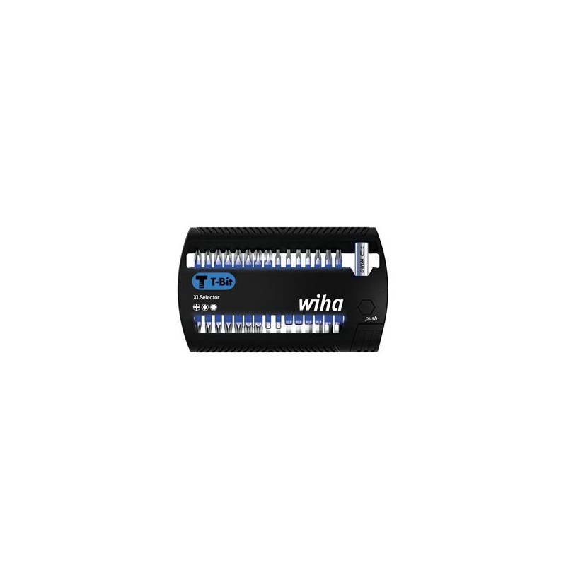 Wiha XLSelector T bit set, 25 mm Phillips, TORX®, hex 31-pcs. 1/4" (41830)